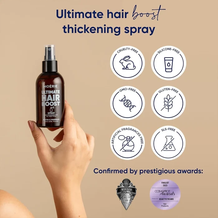 Moerie Ultimate Hair Boost Spray Biotin & Minerals 150ml - Image 2