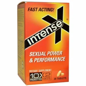 Intense X Yellow Weekender Herbal Pills 60mg, Sexual Power & Performance for Men, 10 Tablets